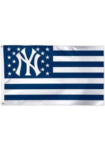 New York Yankees 3x5 Star Stripes Silk Screen Grommet Flag - Blue