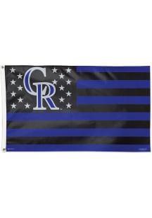 Colorado Rockies 3x5 Star Stripes Silk Screen Grommet Flag - Purple
