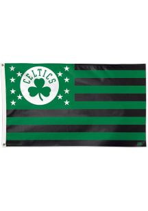 Boston Celtics 3x5 Star Stripes Silk Screen Grommet Flag - Green