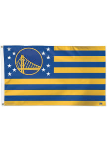 Golden State Warriors 3x5 Star Stripes Silk Screen Grommet Flag - Blue
