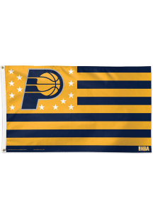Indiana Pacers 3x5 Star Stripes Silk Screen Grommet Flag - Navy Blue
