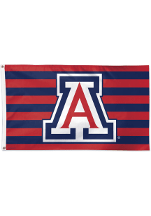 Arizona Wildcats 3x5 Stripe Silk Screen Grommet Flag - Red