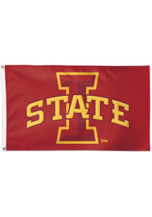 Iowa State Cyclones 3x5 Red Silk Screen Grommet Flag - Red