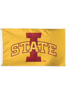 Iowa State Cyclones 3x5 Yellow Silk Screen Grommet Flag - Yellow