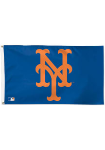 New York Mets 3x5 Silk Screen Grommet Flag - Blue