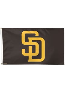 San Diego Padres 3x5 Logo Silk Screen Grommet Flag - Blue
