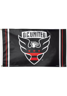 DC United 3x5 Silk Screen Grommet Flag - Red
