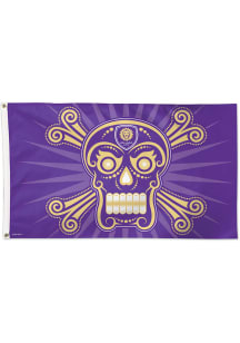 Orlando City SC 3x5 Skull Silk Screen Grommet Flag - Purple