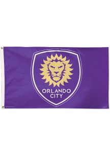 Orlando City SC 3x5 Silk Screen Grommet Flag - Purple