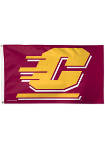 Central Michigan Chippewas 3x5 Silk Screen Grommet Flag - Maroon