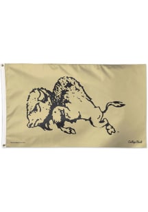 Colorado Buffaloes 3x5 Silk Screen Grommet Flag - Silver