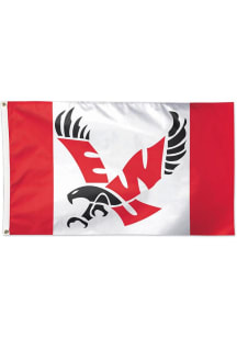 Eastern Washington Eagles 3x5 Silk Screen Grommet Flag - Red