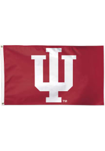 Indiana Hoosiers 3x5 Silk Screen Grommet Flag - White