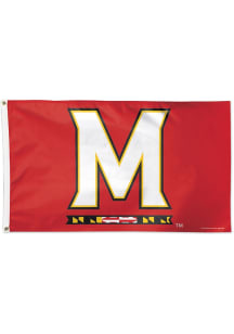 Maryland Terrapins 3x5 Silk Screen Grommet Flag - Red