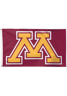 Minnesota Golden Gophers 3x5 Design Style Silk Screen Grommet Flag - Maroon