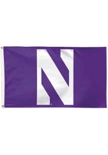 Northwestern Wildcats 3x5 Silk Screen Grommet Flag - Purple
