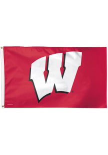 Wisconsin Badgers 3x5 Classic Silk Screen Grommet Flag - Cardinal