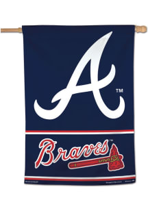 Atlanta Braves Logo 28x40 Banner - Blue