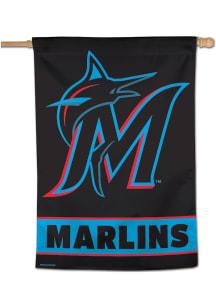 Miami Marlins Logo 28x40 Banner - Teal