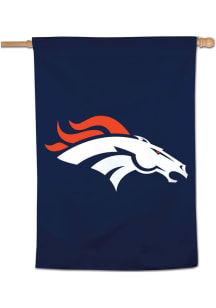 Denver Broncos Logo 28x40 Banner - Navy Blue