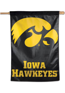 Iowa Hawkeyes Logo 28x40 Banner - Black