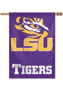 LSU Tigers Logo 28x40 Banner - Purple