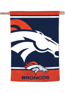 Denver Broncos Mega Logo 28x40 Banner - Navy Blue
