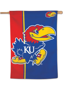 Kansas Jayhawks Stripe 28x40 Banner - Red