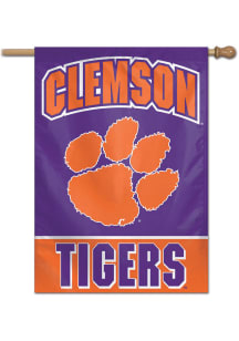 Clemson Tigers Typeset 28x40 Banner - Orange