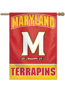 Maryland Terrapins Typeset 28x40 Banner - Red