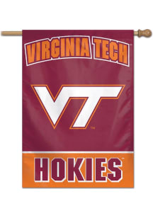 Virginia Tech Hokies Typeset 28x40 Banner - Red