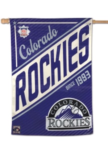 Colorado Rockies 28x40 Cooperstown Banner - Purple