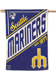 Seattle Mariners 28x40 Cooperstown Banner - Navy Blue