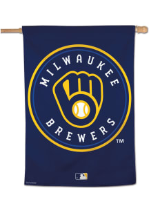 Milwaukee Brewers 28x40 Banner - Black