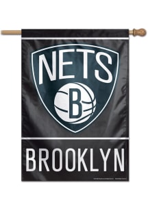Brooklyn Nets 28x40 Banner - Black