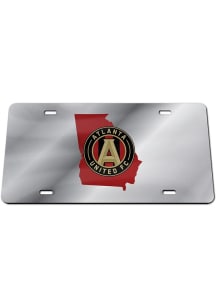 Atlanta United FC Silver Logo Car Accessory License Plate