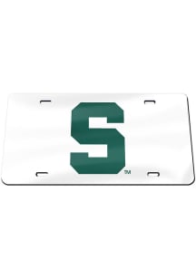 Michigan State Spartans Silver Logo Car Accessory License Plate