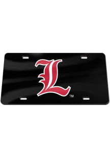 Louisville Cardinals Black Logo Car Accessory License Plate
