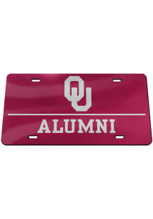Oklahoma Sooners Red Alumni Car Accessory License Plate