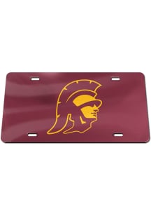 USC Trojans Red Inlaid Car Accessory License Plate