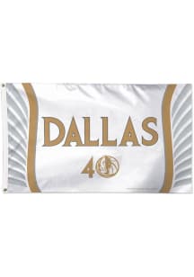 Dallas Mavericks City Edition 3x5 Silk Screen Grommet Flag - White