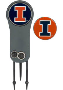 Illinois Fighting Illini Ball Marker Switchblade Divot Tool