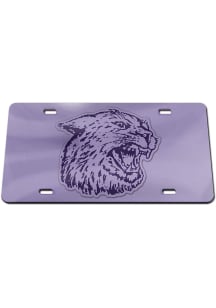 K-State Wildcats Purple Lavender Inlaid Car Accessory License Plate