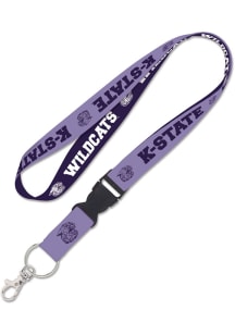 K-State Wildcats Lavender 1 inch Buckle Lanyard - Purple