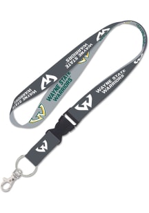 Wayne State Warriors Charcoal Lanyard - Charcoal