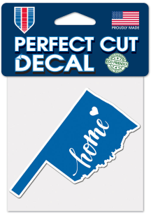 Oklahoma 4X4 State Shape Auto Decal - Blue