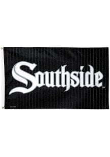 Chicago White Sox City Connect 3x5 Silk Screen Grommet Flag - Black