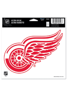 Detroit Red Wings 5x6 Logo Auto Decal - Red