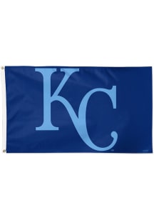 Kansas City Royals 3x5 ft Silk Screen Grommet Flag - Navy Blue
