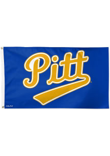 Pitt Panthers 3x5 Foot Silk Screen Grommet Flag - Gold